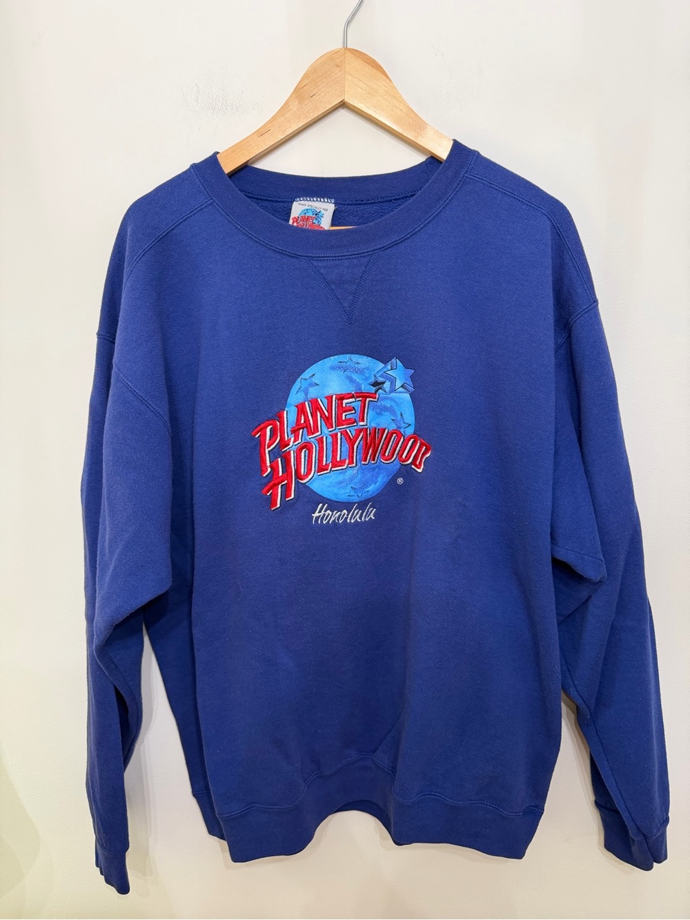 Vtg 90s Planet Hollywood Honolulu Sweatshirt USA Crewneck Embroidered Unisex XL?